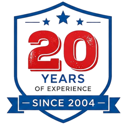 20 Years of Experience Since 2004